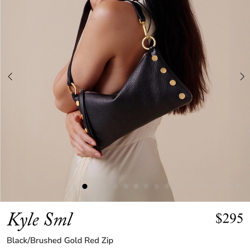 Kyle Sml Black/Brushed Gold Red Zip